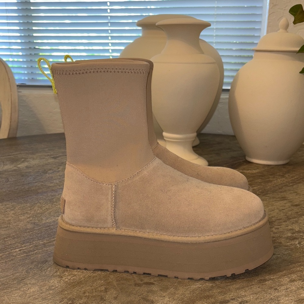 UGG Light Tan Platform Boots